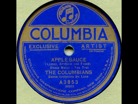 Applesauce--The Columbians, Dance Orchestra De Luxe, 1923