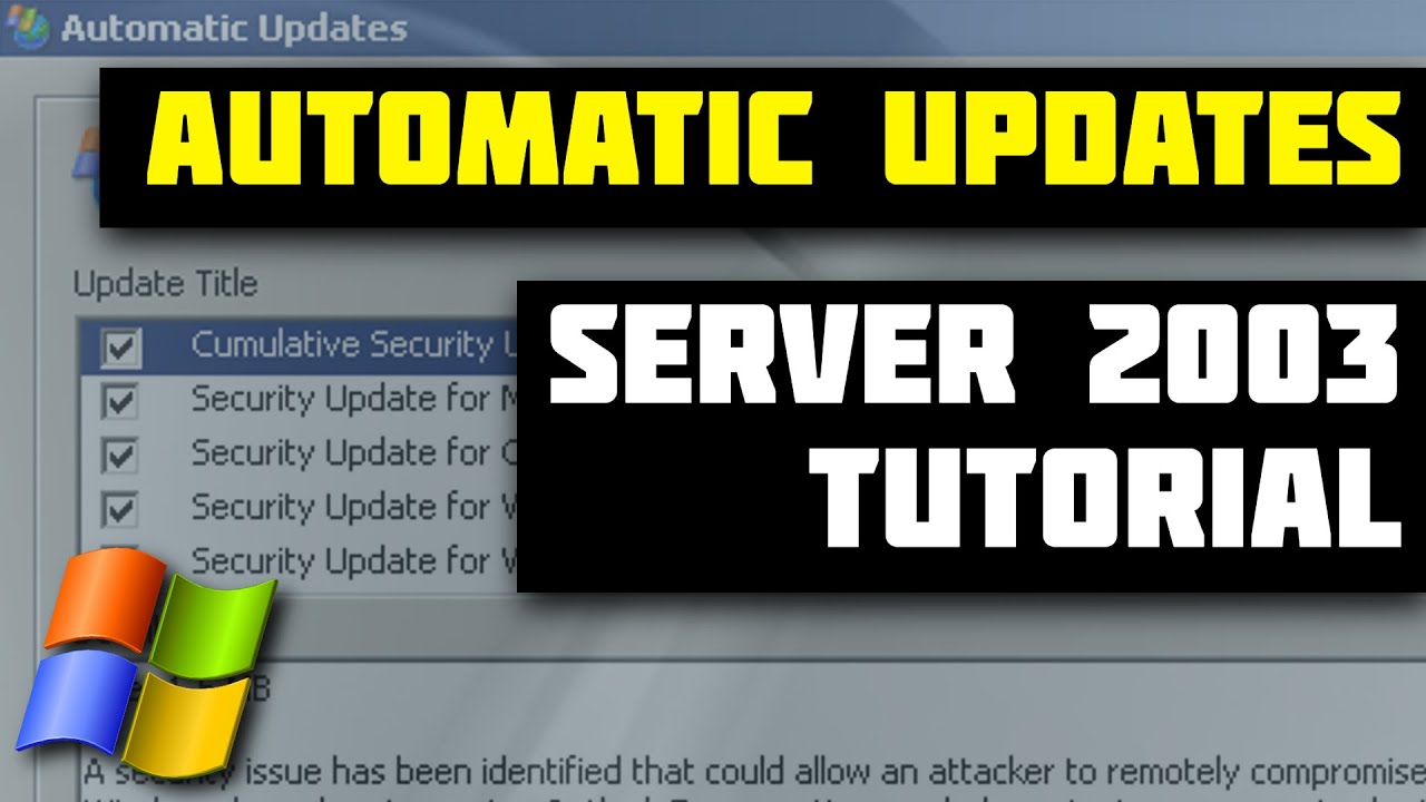 How to Restore Automatic Updates on Windows Server 2003 in 2026!