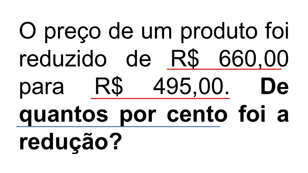 Como calcular desconto em porcentagem - exemplo prático