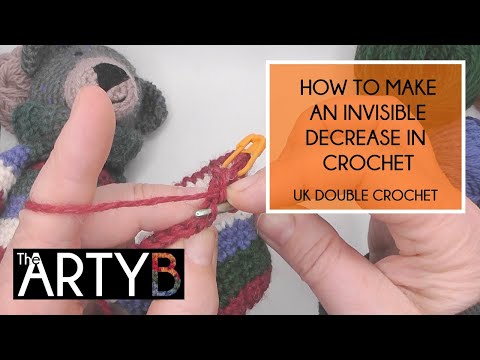 Invisible Decrease in UK Double Crochet (US Single Crochet) | Beginner-Friendly Crochet Tutorial.