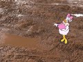 Daisy Duck Jump In The Mud With Black Slippers