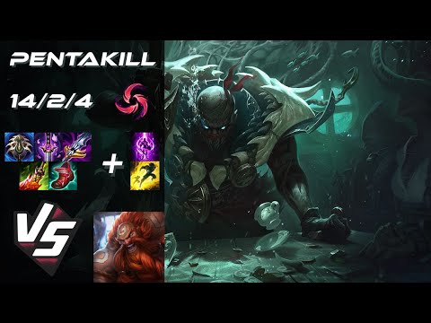 MID Pyke vs Gragas [PENTAKILL] - EU Challenger Patch 14.14