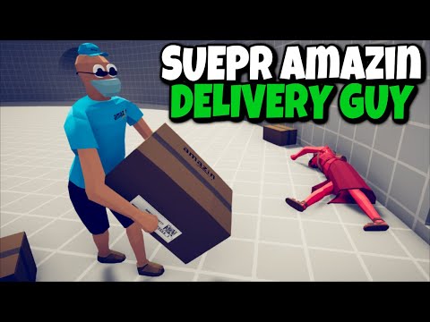 SUPER amazin DELIVERY GUY vs EVERY FACTION - Totally Accurate Battle Simulator TABS