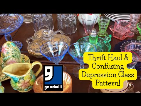 Thrift Haul and Confusing Depression Glass!