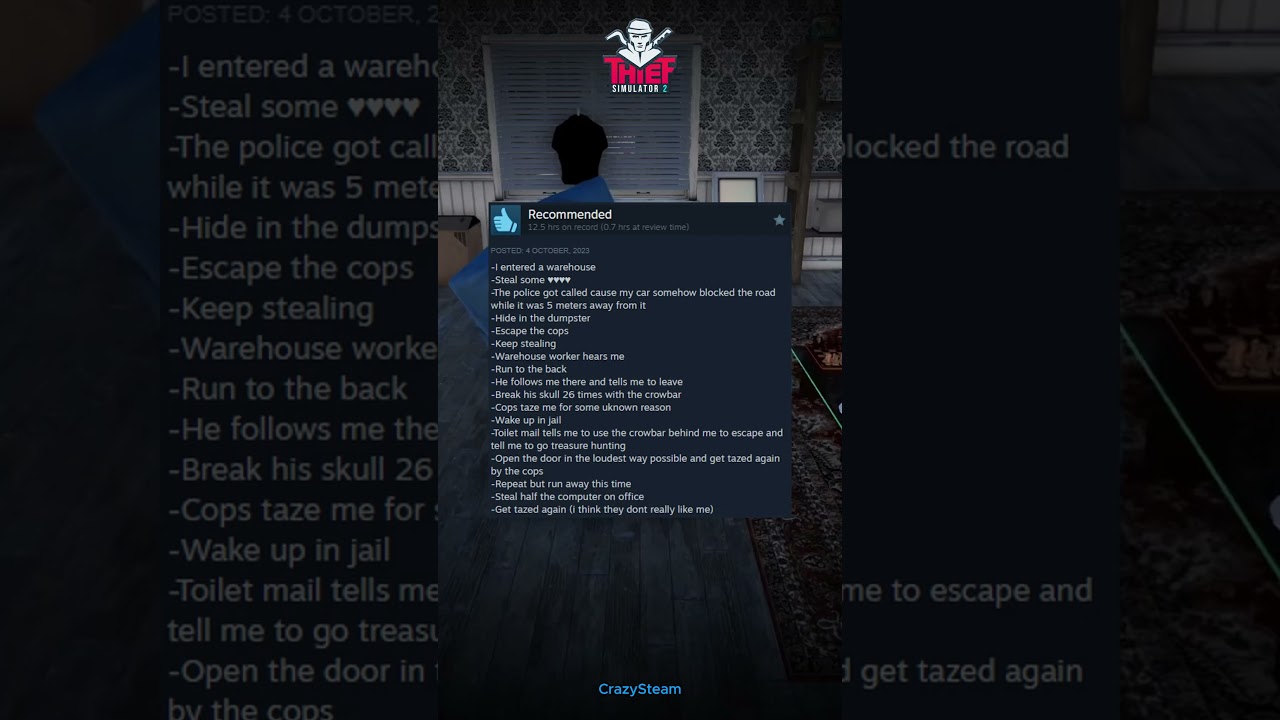 Thief Simulator 2 - Funny Steam Reviews!! #thiefsimulator #funnyreviews #gaming #steamreviews