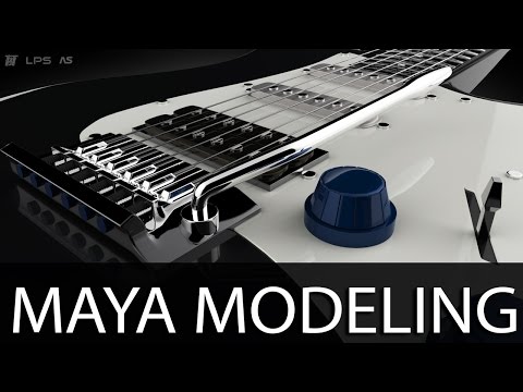 Electric Guitar 3D Modeling | Autodesk Maya 2015