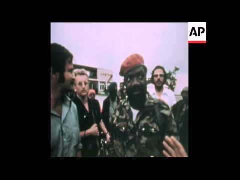 SYND 17 11 75 JONAS SAVIMBI AND HIS UNITA GUERILLA FORCES