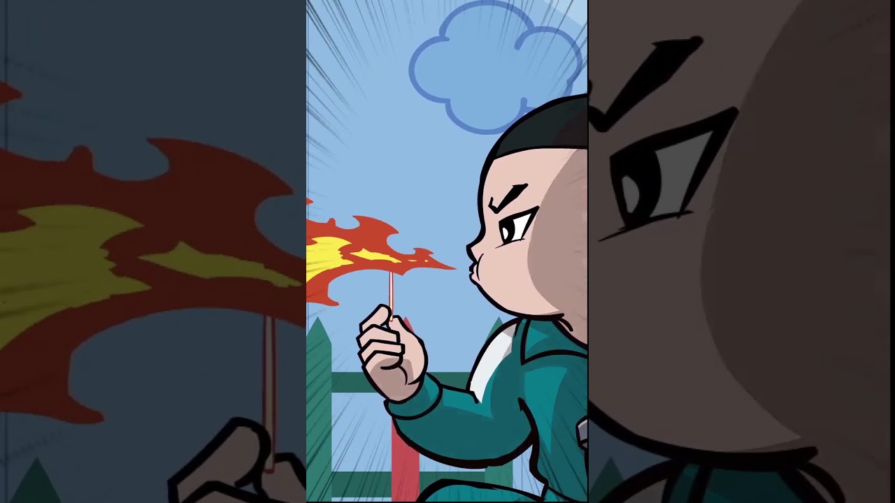 #squidgame famous cartoon characters squid battle game