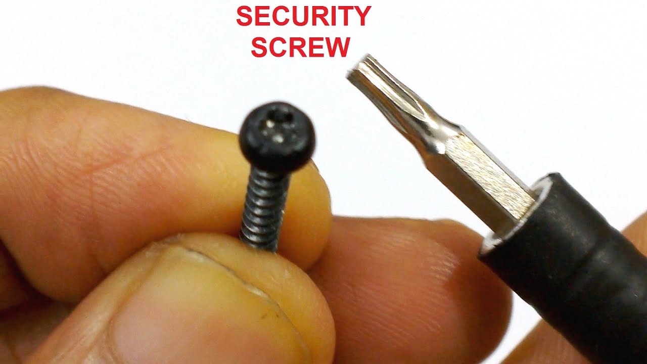 How to Open a Torx Security Screw with regular screwdriver