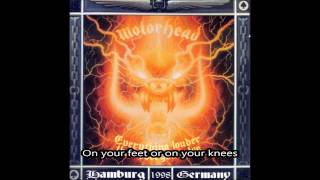 Motorhead - On Your Feet Or On Your Knees (lyrics)