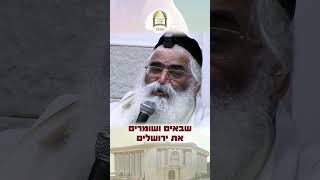 המג"ב של ירושלים | שביבי אור מאת אבינו מו"ר הרב יורם אברג'ל זיע"א