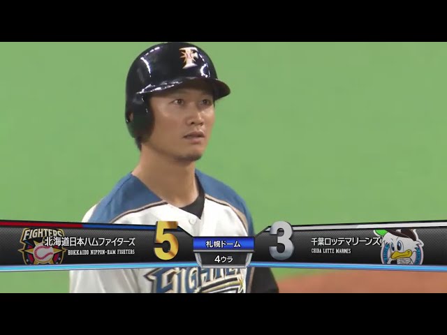 【4回裏】うまく逆方向へ!! ファイターズ・西川のタイムリー2ベース!! 2018/3/3 F-M
