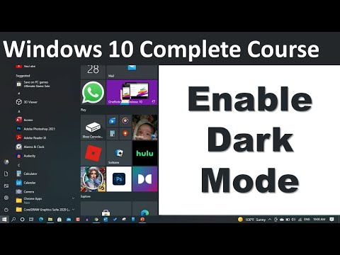 How to Enable Dark Mode in Windows 10 | Urdu Hindi
