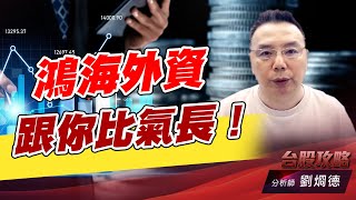 鴻海外資跟你比氣長！｜台股攻略｜劉烱德 (圖)