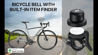 MiLi MiBell iOS FindMy Bluetooth Tracker Anti-Diefstal Fietsbel Zwart video