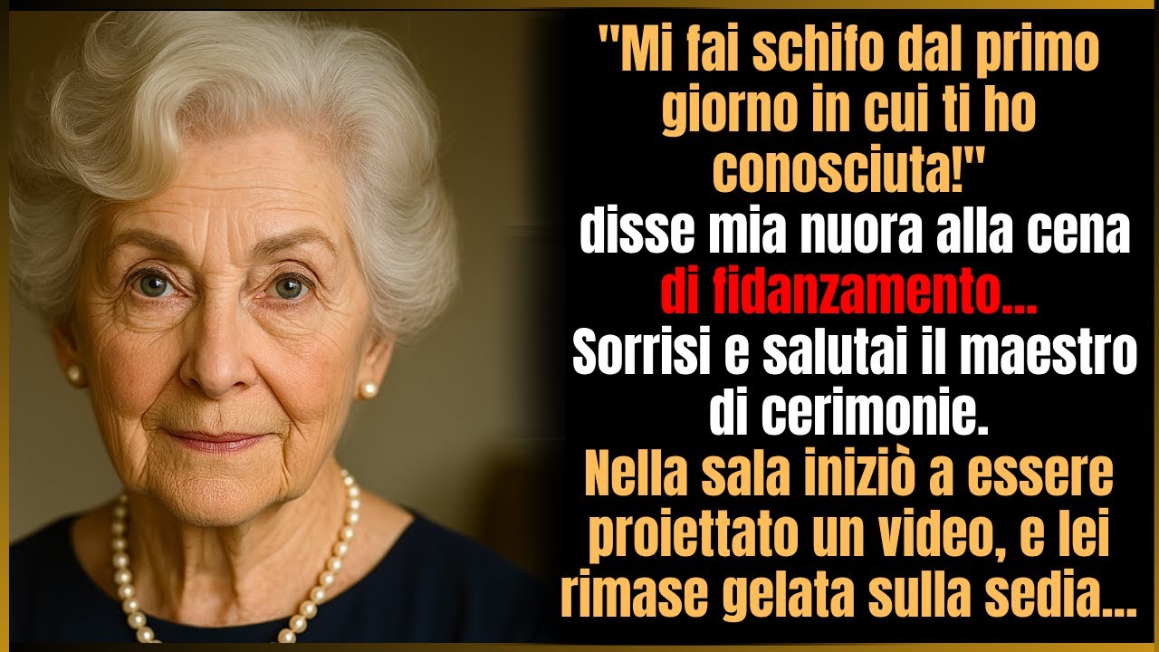 "Mi fai schifo dal primo giorno!" — disse mia nuora alla cena di fidanzamento. Sorrisi e salutai il.