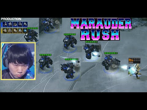 Starcraft 2 GUMIHOS MARAUDER RUSH vs EXOSTRIKER SC2 Tournament Proleague 2022