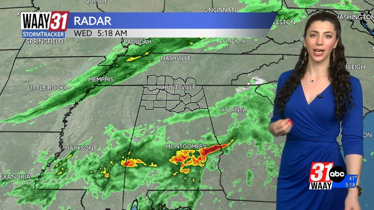 Tracking scattered rain Wednesday with a few snow flurries tonight