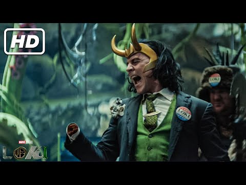Alligator Loki Eats Off President Loki's Hand  - Loki Episode 5 ULTRA HD