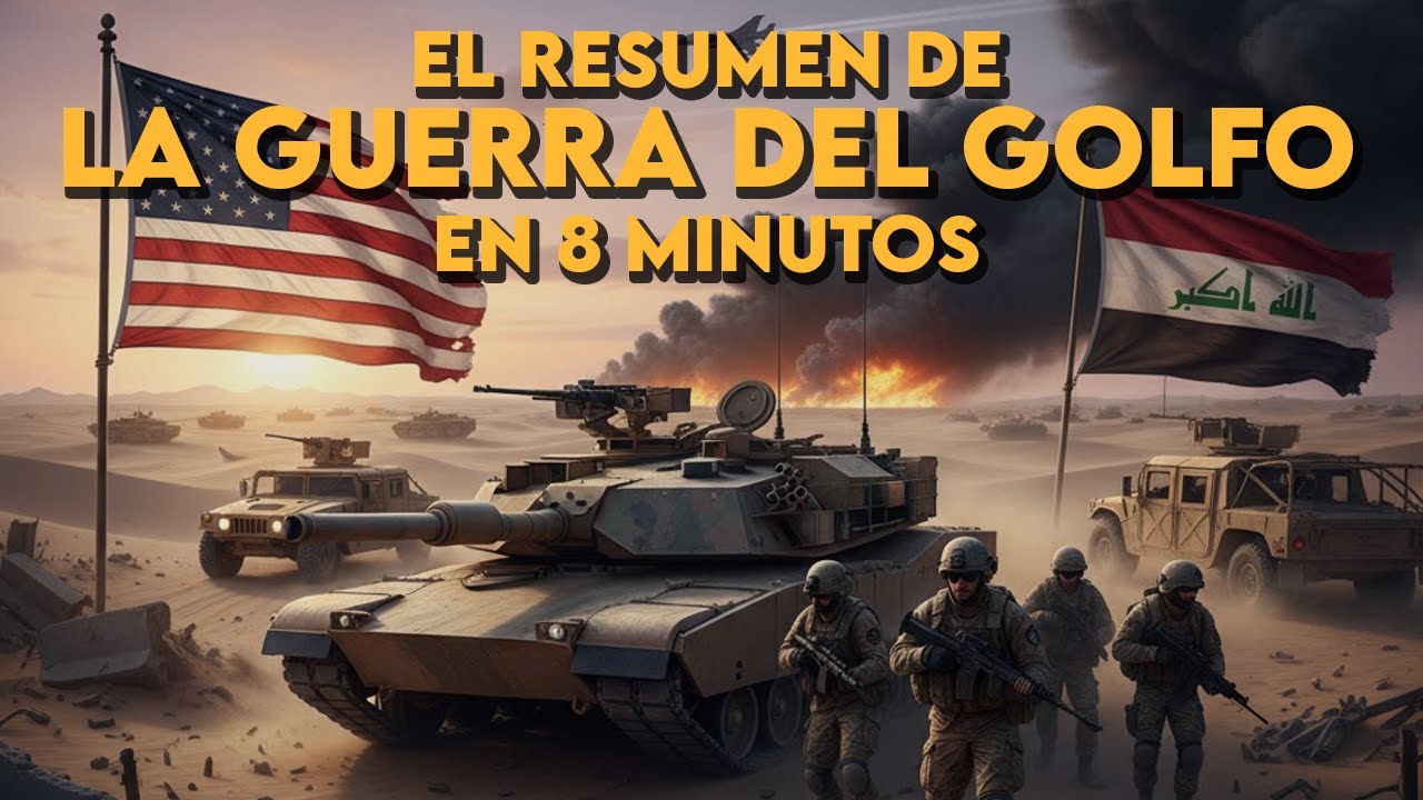 ✅ La GUERRA DEL GOLFO en 10 minutos | La primera GUERRA televisada de la historia