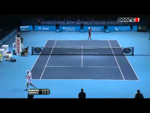 Djokovic vs Roddick ATP World Tour Finals 2010 RR