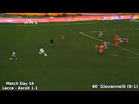 Serie A 1989-1990, day 16: Lecce - Ascoli 1-1 (Giovannelli goal)