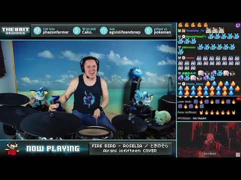 The8BitDrummer // ROSELIA - FIRE BIRD (Airani Iofifteen & Tokino Sora cover)