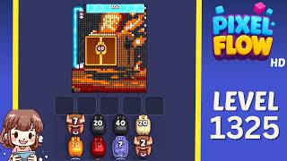 Pixel Flow Level 1325 Solution Walkthrough