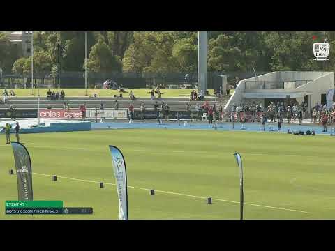 U10 Boys 200m Timed Final 3: 2022 Commonwealth Bank State Track and Field Championships // LAVicTV