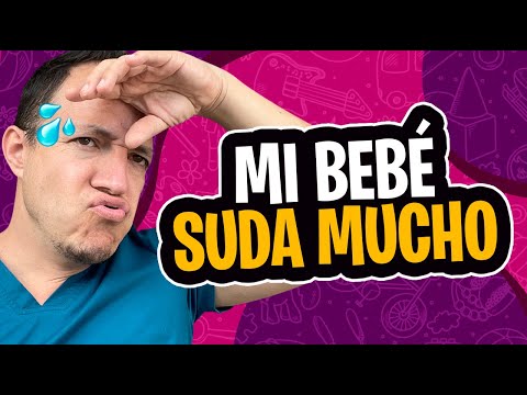 ¡Mi bebé suda mucho! ¿Es normal?