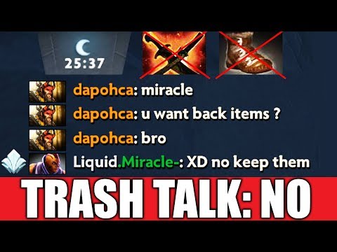 THIS WHY YOU DON'T TRASH TALK TO M-GOD [Miracle] Epic Antimage 1200 GPM After Item Drop Dota 2