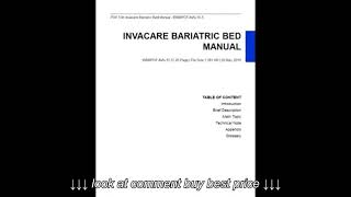 Invacare Bariatric Bed Manual