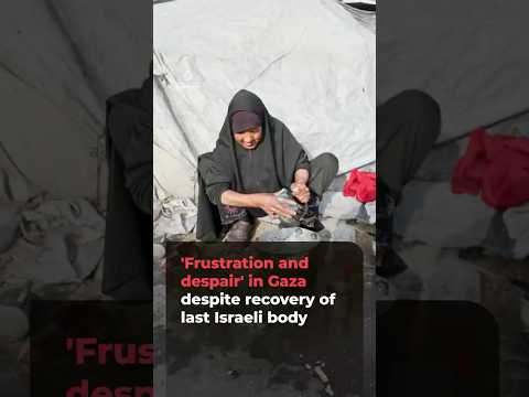 ‘Frustration and despair' in Gaza despite recovery of last Israeli body | AJ#shorts