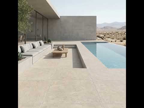 Dalle extérieur Nacre beige 2.0 R11 60x60 cm