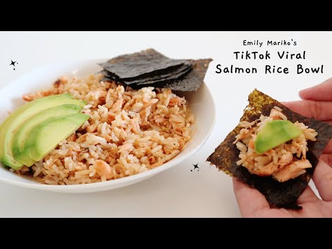 VIRAL TIKTOK SALMON RICE BOWL | EMILY MARIKO'S RECIPE!