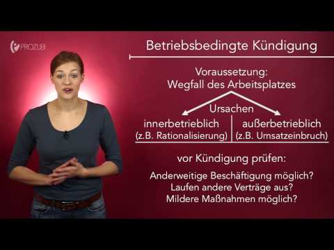 Die Kündigung | Wissen für die Ausbildung | Prozubi.de