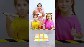 The game tic-tac-toe is too exciting #shorts Eva Alisa Family Shorts 