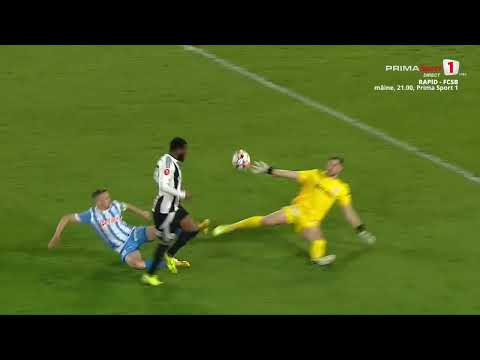 GOOOL! U Cluj - Univ. Craiova 1-1. Thiam profită de erorile din apărarea oltenilor și marchează