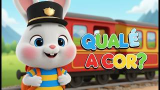 🚂🌈 O Trem das Cores do Pipo! Aprenda Cores e Frutas com o Coelho Mais Fofo! ✨