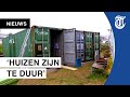 Bizar: Vincent bouwt droomhuis van zeecontainers
