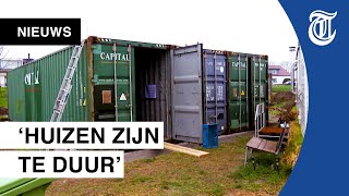 Bizar: Vincent bouwt droomhuis van zeecontainers