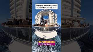 Spend the day with me! It’s day one of my Mediterranean cruise on MSC World Europa 🥰🙌🏼🛳️🎉