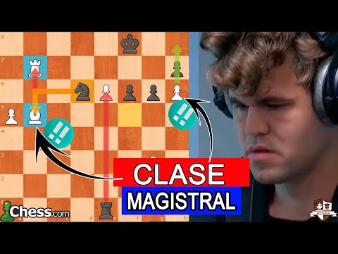 SACRIFICA ALFIL Y TORRE PARA LOGRAR EL PODEROSO PEÓN ALPHA ZERO! Magnus Carlsen Vs Oleksandr Bortnyk