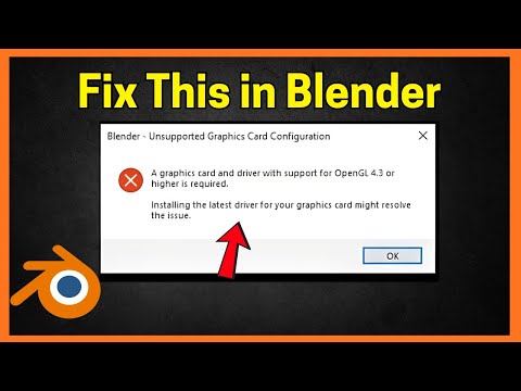 Fix Unsupported Graphics Card Configuration in Blender