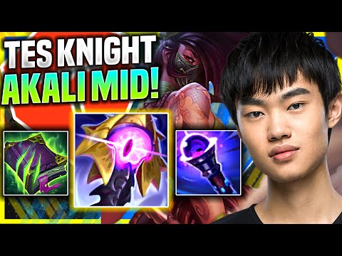 KNIGHT DESTROYING WITH AKALI! - TES Knight Plays Akali Mid vs Lissandra! | Preseason 11