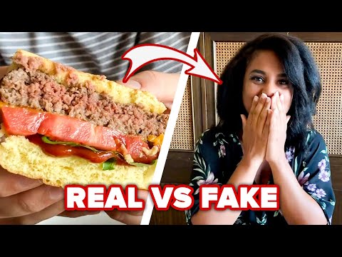 你能猜出哪個是真漢堡與假漢堡嗎？ (Can You Guess Which Is The Real Burger Vs. Fake Burger?)