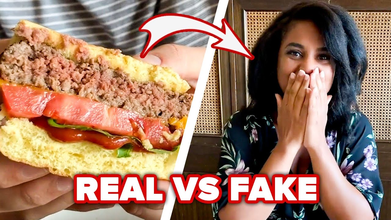Can You Guess Which Is The Real Burger Vs. Fake Burger?