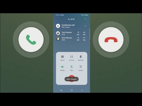 Samsung Galaxy One UI 4.1 Incoming Call Waiting, Holding & Conference (Android 12)