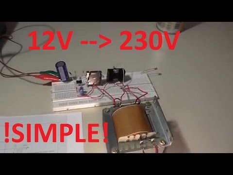 Wechselrichter 12V zu 230V bauen