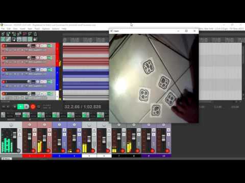 Generative music with fiducials (Pd to Reaper)